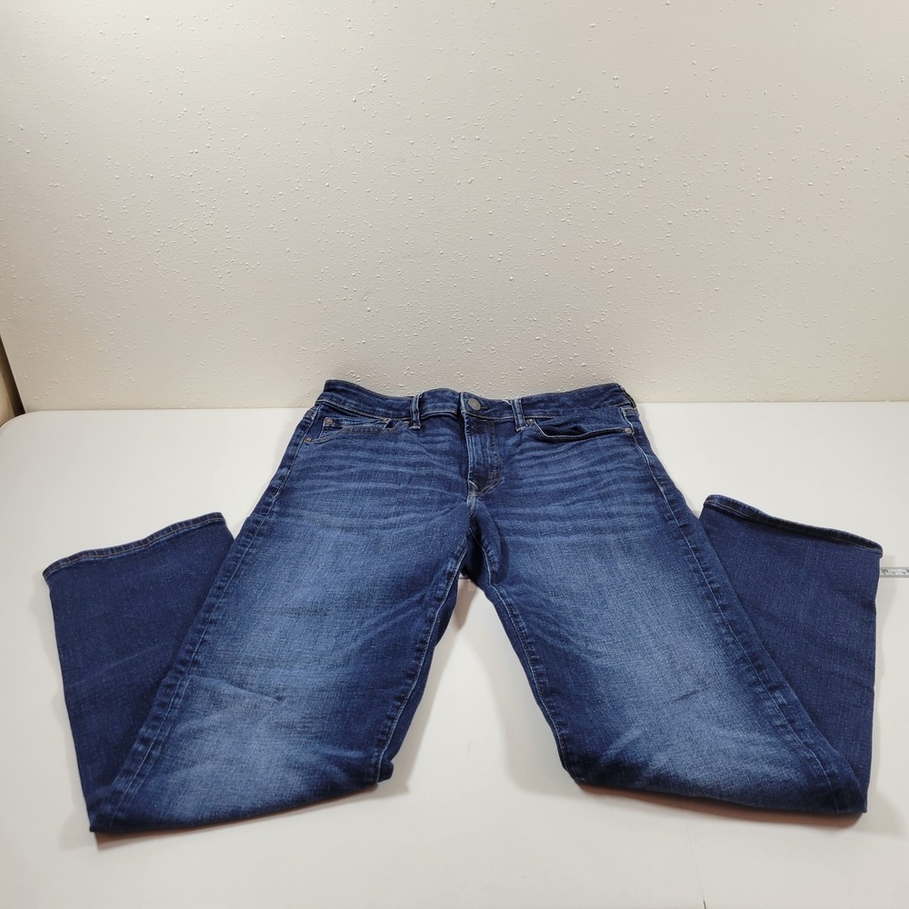 American Eagle Original Straight Jeans Mens 32x32 Blue Excellent Airflex+ 0920